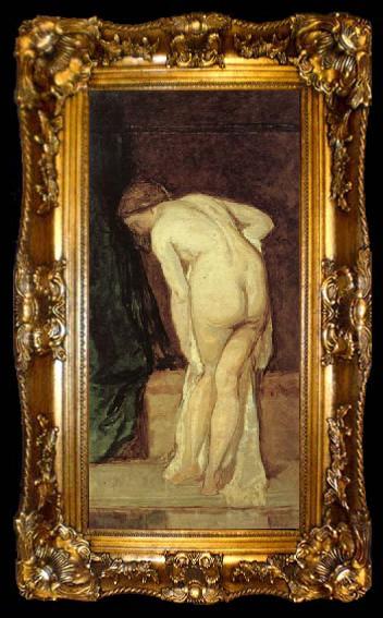 framed  Eduardo Rosales Gallinas Female Nude, ta009-2